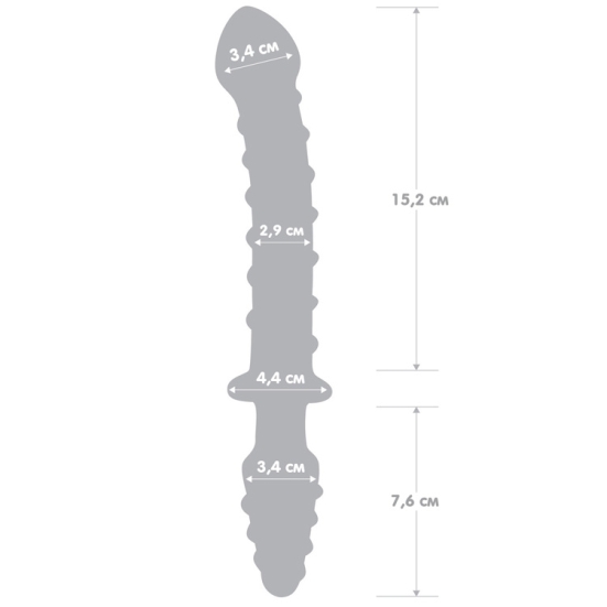 Фаллос из стекла Glas 10&quot; Mr. Swirly Double